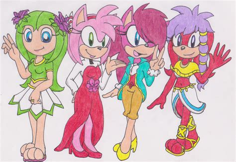 Sonic Girls :Commission: by SassysGallery on DeviantArt