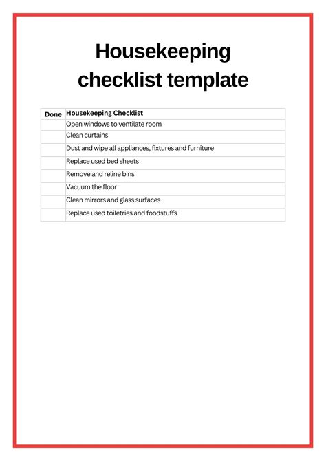 Housekeeping Checklist: Cleaning Checklist for Hotels & Resorts