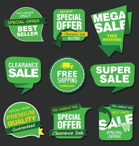 Modern Sale Banners And Labels Collection Vector Art At Vecteezy