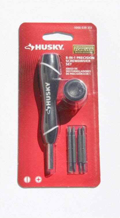 New Husky 8 In 1 Precision Screwdriver Set Phillips And Slotted 7501 Ebay