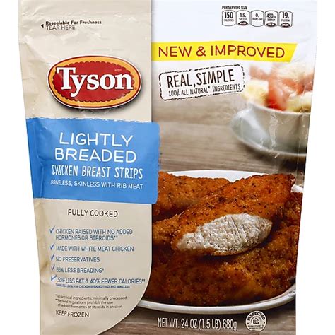 Tyson Frozen All Natural Uncooked Breaded Chicken Breast