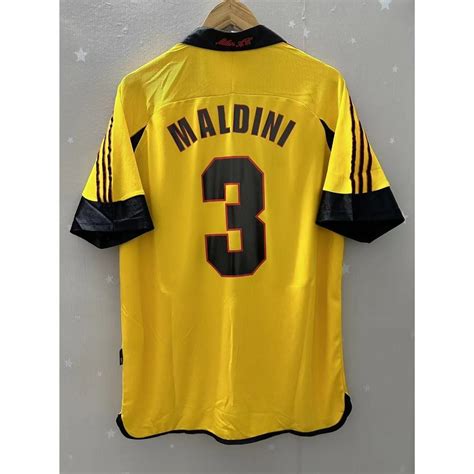 99 00 AC Milan MALDINI SHEVCHENKO Camiseta De Fútbol Retro De Alta