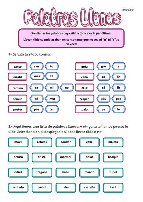 Ejercicio Online De Acentuaci N Para Tercero De Primaria Puedes Hacer