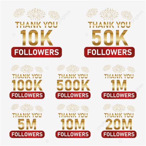 Thank You M Followers Vector Design Thank You Followers Followers