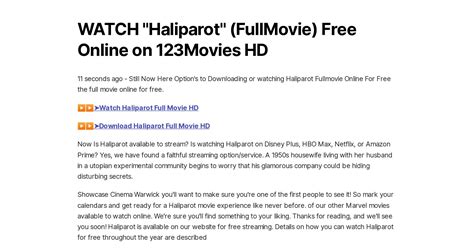 WATCH "Haliparot" (FullMovie) Free Online on 123Movies HD