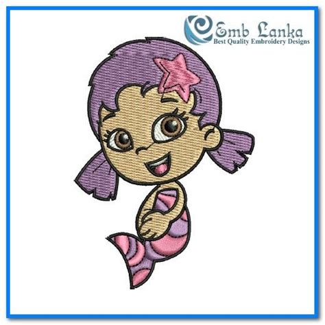 Oona Bubble Guppies Embroidery Design Embroidery Designs Machine Embroidery Designs Bubble