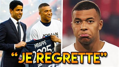 Mbappé Regrette Dêtre Resté Au Psg Mbappé Va Quitter Le Psg En 2024