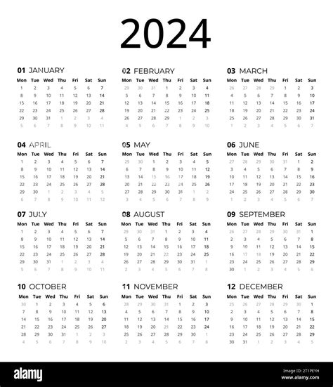 Calendario Per Il 2024 2024 Modello Calendario Che è Possibile