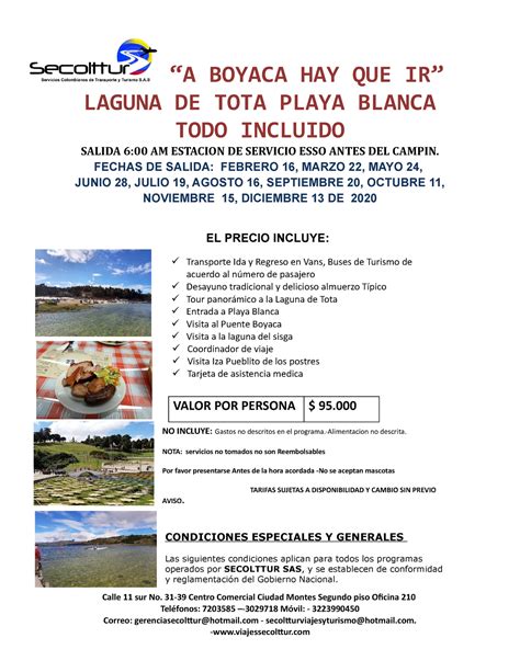 Laguna DE TOTA TODO Incluido 2020 A BOYACA HAY QUE IR LAGUNA DE