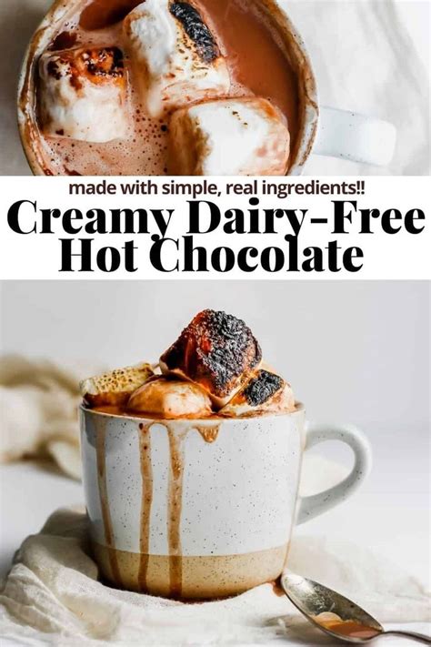 Dairy Free Hot Chocolate A Decadent Delicious Dairy Free Version Of Your Favorite Hot