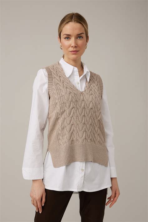 Emproved Débardeur col V en tricot Modèle A2236 1ère Avenue