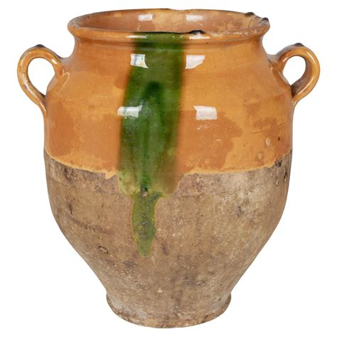 Gr N Glasierte Terrakotta Keramik Vase Oder Bertopf Im Angebot Bei Stdibs