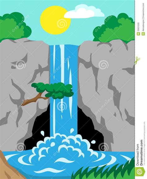 cartoon waterfall clipart - Clipground