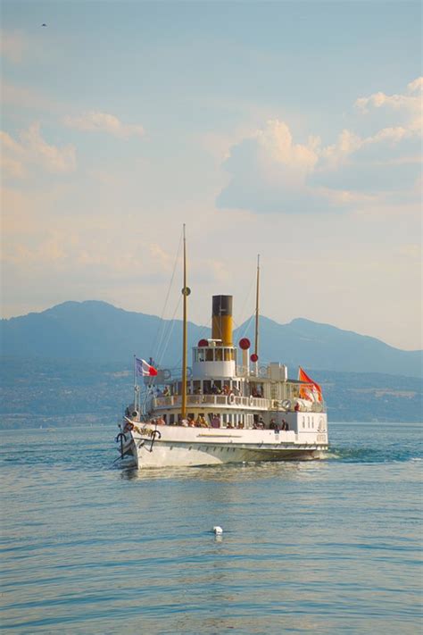 Paddle Steamer Lake Leman Free Photo On Pixabay