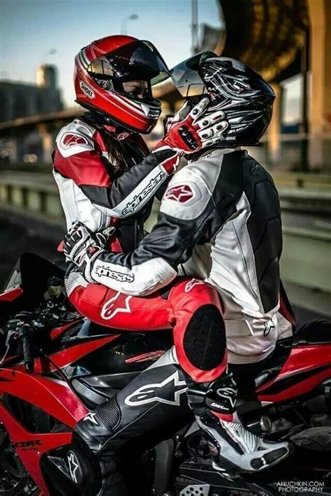 Beautiful Biker Couple Bike Photoshoot Biker Love Biker Couple