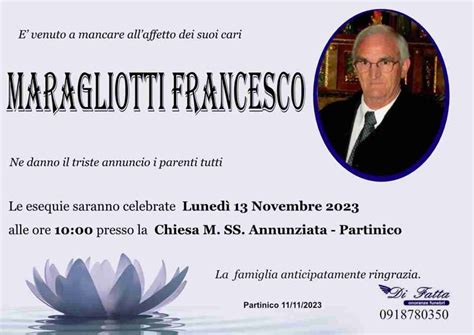 Funerali E Annunci Funebri A Partinico Francesco Maragliotti Funer24