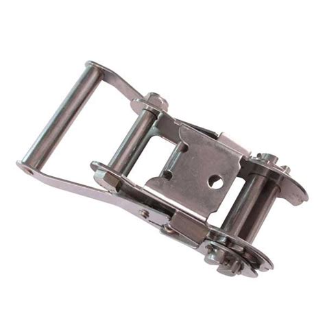 Stainless Steel Ratchet Buckle And Double J Hook Cargo Buckle