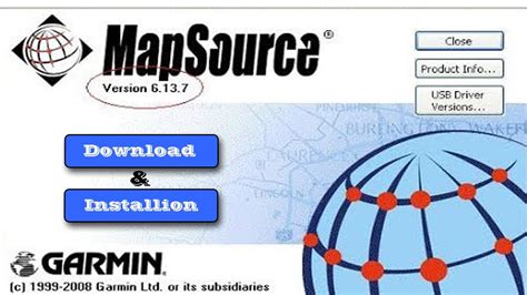 Download And Installation Garmin Gps Software Map Source Youtube