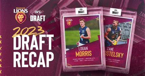 Lions Draft Hybrid Forwards Followed By West Aussie Duo