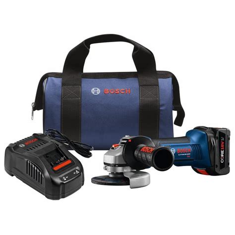 Bosch Core18v 4 5 In 18 Volt Cordless Angle Grinder 1 Battery Included At