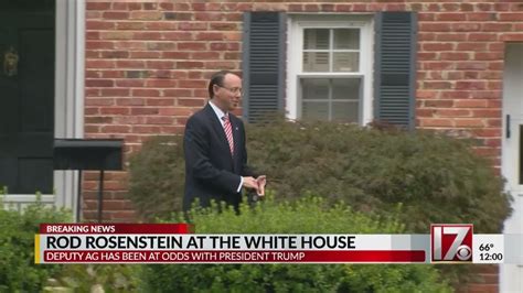 Deputy Ag Rod Rosenstein Expecting To Be Fired Heading To The White