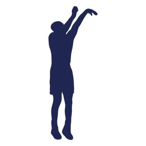 Basketball Jump Shot Silhouette Transparent Png And Svg Vector File