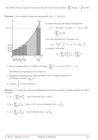 Cours integrale riemann PDF Téléchargement Gratuit