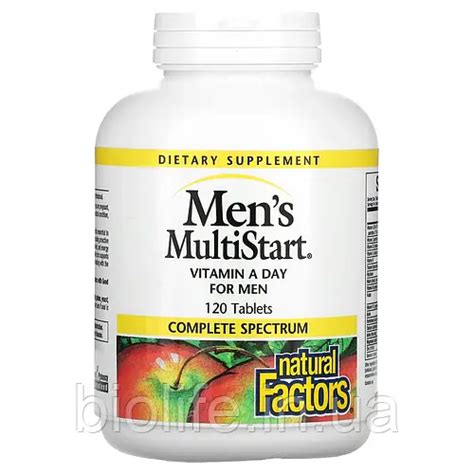 Купить Natural Factors, Men's MultiStart, ежедневные витамины для ...