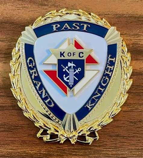 Past Grand Knight Plaque With Gavel Knights Of Columbus Supplies