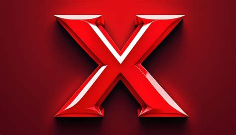 Premium Photo | X letter