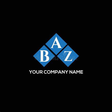 Baz Letter Logo Design On Black Background Baz Creative Initials