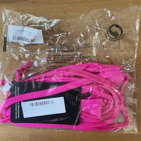 Hot Pink Basic Stretchy Bikini Top Never Worn With Depop