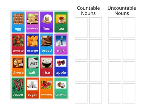 Countable Uncountable Melek Ordenar Por Grupo