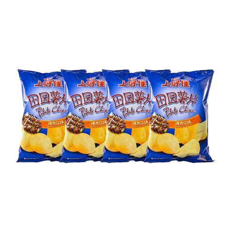 Oishi Bbq Flavor Potato Chips 80g X4pack Umall