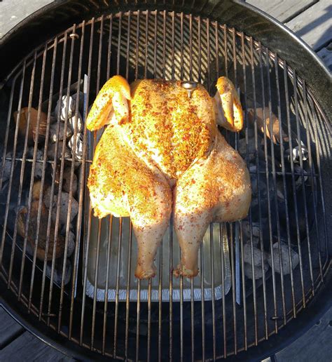 First Time Doing A Whole Chicken On My Weber Kettle R Grilling