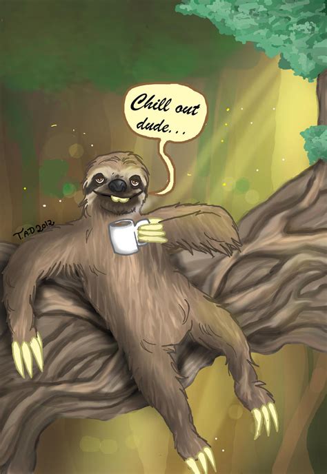 A Sloth in its natural habitat. by Monkey19934 on DeviantArt