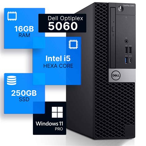 Dell Optiplex 5060 Desktop Computer Hexa Core Intel I5 32 16gb Ddr4 Ram