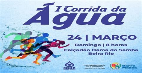 1º CORRIDA DA ÁGUA COMEMORAÇÃO AO DIA MUNDIAL DA ÁGUA E ANIVERSÁRIO DO