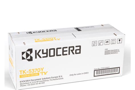 KYOCERA Toner Modul Yellow TK 5370Y Ecosys PA3500cx 5000 Seiten Paul