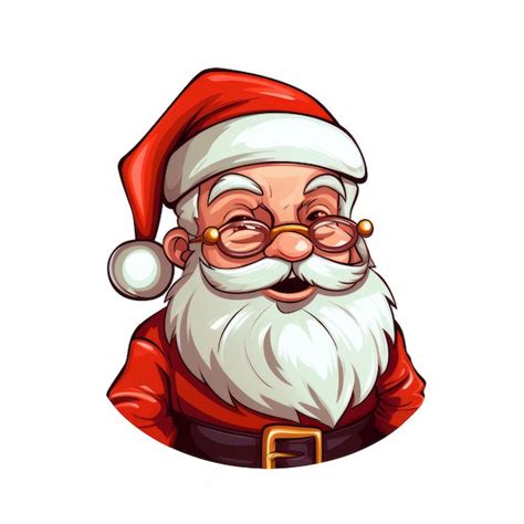 Cheerful Cartoon Santa Claus Clipart To Spread Festive Joy Premium Ai