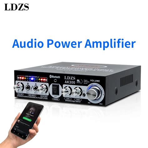 LDZS Amplificador de Áudio Microfone para Sistema de Home Theater