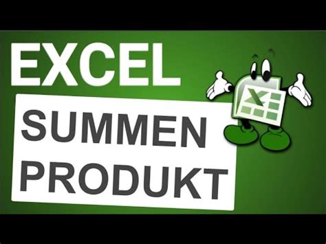 Excel SUMMENPRODUKT YouTube