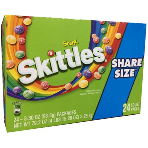 Skittles Sour Sharing Size 33 Oz Packs 24 Count Rocketdsd