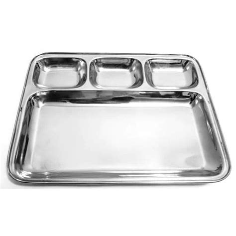 Silver Rust Proof Rectangular Polished Finish Stainless Steel Dinner