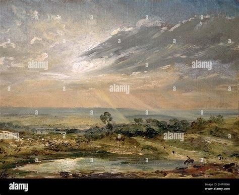 Vintage Painting By John Constable Stock Photo Alamy