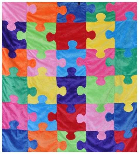 Cuddle Puzzle Quilt Pieces By Polly Plush Addict Fabric Collection