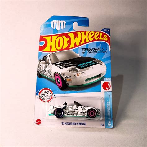Miniatura Hot Wheels Mazda Mx Miata Escala Honderos Jdm Style