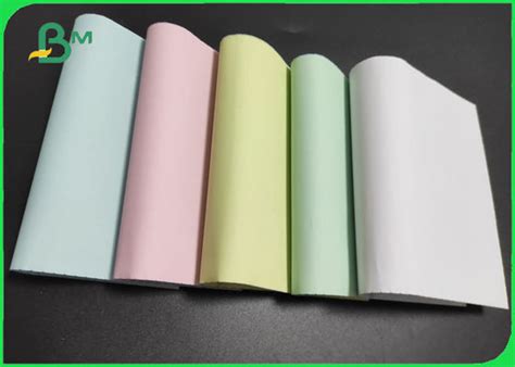 50gsm White CB CF Colored CFB Carbonless Copy Paper For Laser And