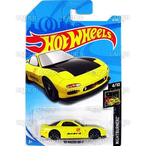 95 Mazda RX 7 16 Yellow 2018 Hot Wheels Mazda Rx7 Hot Wheels Mazda