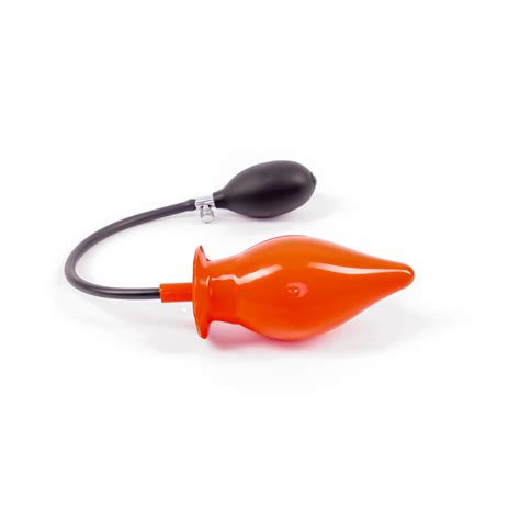 Rubberfashion Latex Butt Plug Inflatable Xl Inflatable Anal Plug With Pump For Women And Men